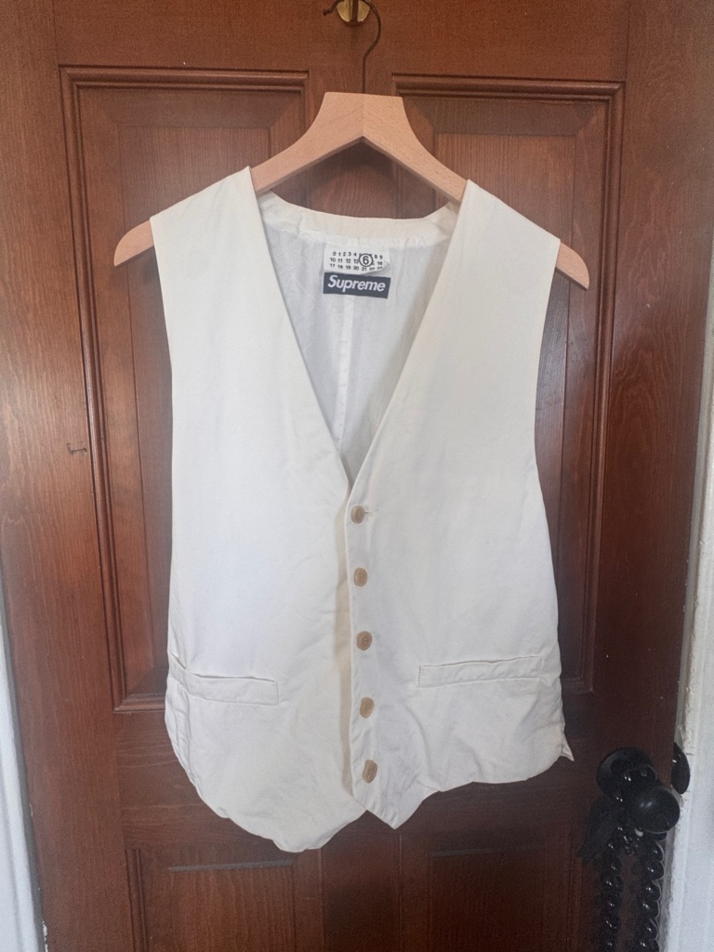 Supreme x MM6 Maison Margiela Cotton Suit Vest